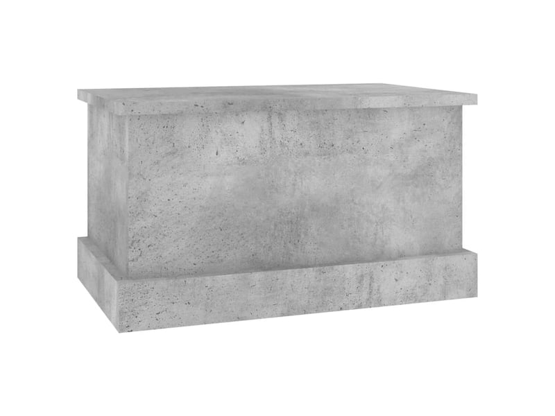  Boîte de rangement, coffre de rangement gris béton 50x30x28 cm bois d'ingénierie  - Conforama D