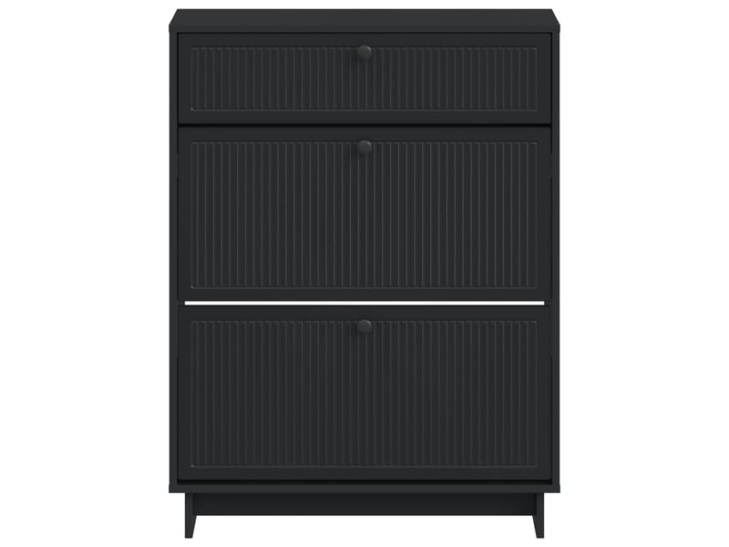  Meuble à chaussures, armoire à chaussures ede 78x24x103 cm bois d'ingénierie shl72  - Conforama D