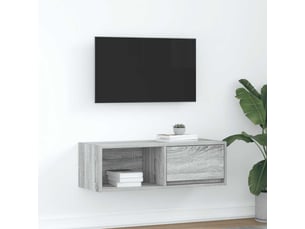 Meuble tv coloris gris 80 cm <strong></strong>  <strong></strong>