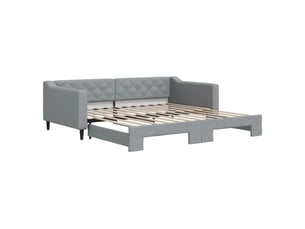 Lit simple 100x200 cm    coloris gris