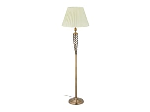 Lampe sur pied vintage décorative 150 x 30 cm pour éclairage d'ambiance salon chambre en métal laiton 13_0010104