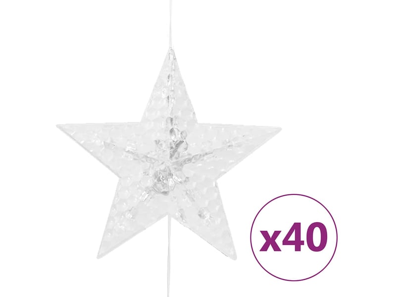  Guirlande lumineuse, éclairage de noël à étoiles led 200 led bleu 8 fonctions cf62391  - Conforama D