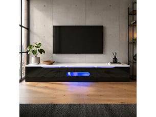 Meuble tv coloris bicolore 180 cm <strong>DESMIU</strong> <strong></strong>