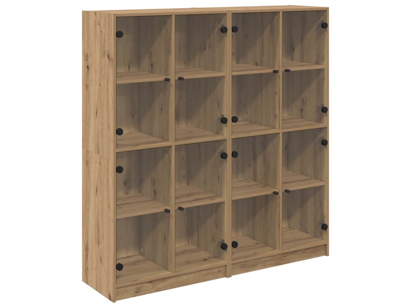 Buffet - haut armoire 2 pc chêne artisanal 68 x 37 x 142 cm - Conforama A
