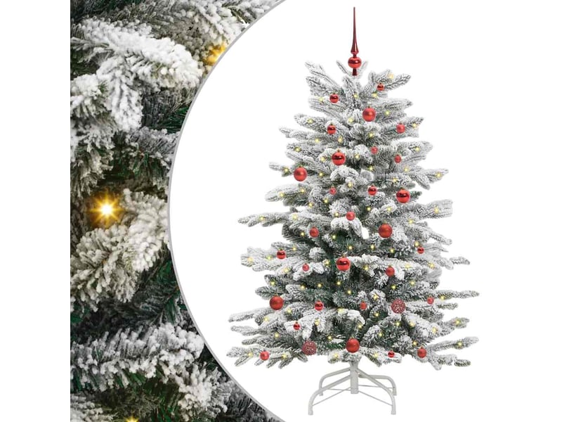 Sapin de noël, arbre de noël artificiel à branches articulées blanc 150 cm shl9571 - Conforama A