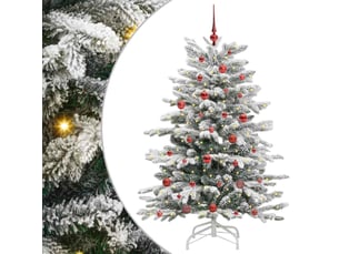 Sapin de noël, arbre de noël artificiel à branches articulées blanc 150 cm shl9571