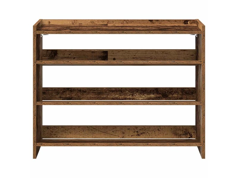  Meuble à chaussures, étagère à chaussures vieux bois 80x25x62 cm bois d'ingénierie  - Conforama D