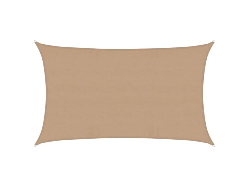  Voile d'ombrage - voile d'ombre - voile parasol 160 gm² taupe 5x8 m pehd  - Conforama A