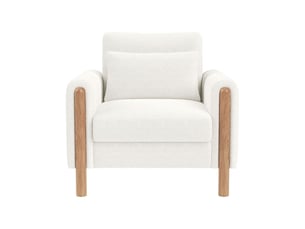 Fauteuil siège au rembourrage moelleux accoudoirs coussin épais fonction relax assise agréable coloris blanc