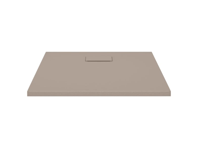  Receveur de douche base de douche bac de douche réceptacle de douche salle de bain toilette salle d’eau maison intérieur smc 80x80 cm marron 02_0001964  - Conforama C