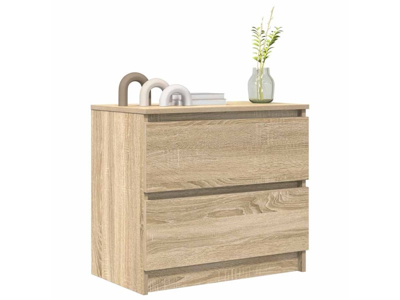  Meuble tv - banc tv - meuble de rangement chêne sonoma 60x35x54 cm bois d'ingénierie  - Conforama D