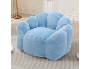 Fauteuil fixe <strong>MODENVIE</strong> <strong></strong> Velours bleu vendu A l'unité