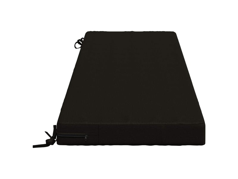 Coussin de banc, coussin d'assise, coussin de canapé soest 100 % polyester noir 140 x 50 x 8 cm cf53419 - Conforama D
