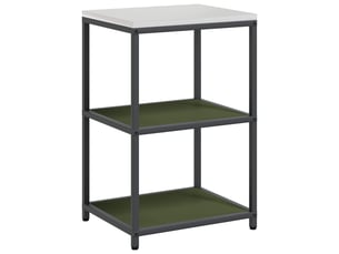 Étagère de cuisine, étagère de rangement hattem vert olive 60x50x92cm acier