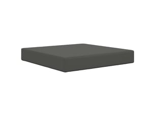 Coussin de canapé d'extérieur, coussin de chaise polyester anthracite 60 x 60 cm cf54011