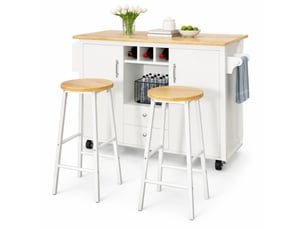 Ensemble table rectangulaire  0 chaise(s) 2 tabouret(s) inclu(s) <strong>STILVORA</strong> <strong></strong> 