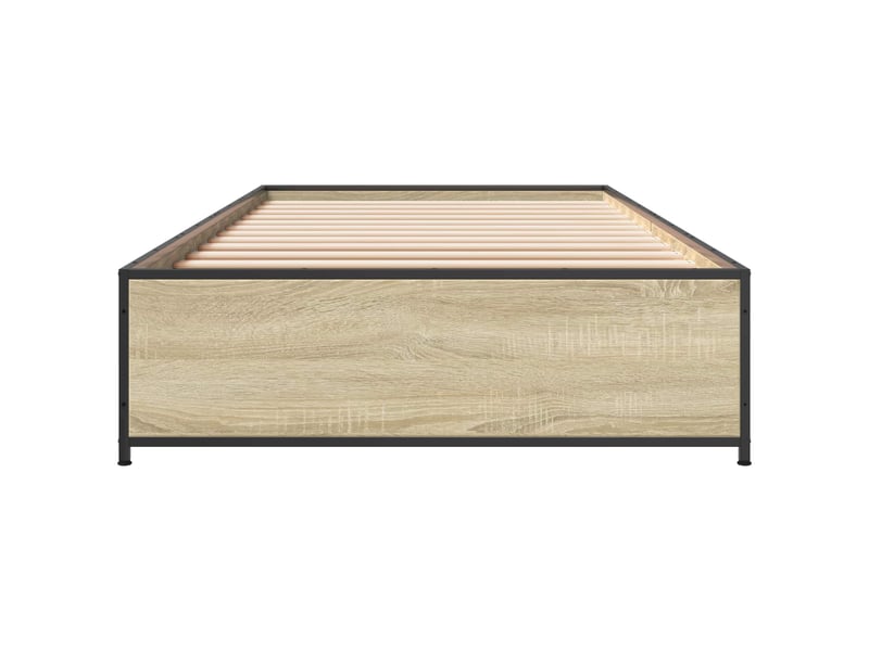  Lit simple- lit adulte -  cadre de lit chêne sonoma 80 x 200 cm bois d'ingénierie  - Conforama C