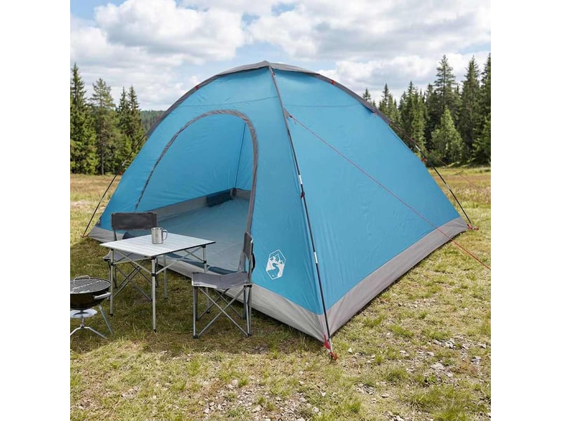 Tente de camping 6 personne bleu - Conforama B