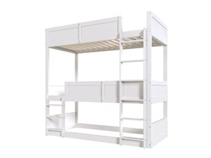Lit superposé 90x200 cm C-CRAFTLINK coloris blanc