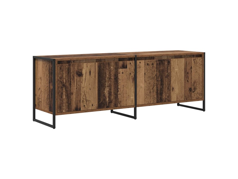  Meuble tv - banc tv - meuble de rangement 140 x 36 x 49.5 cm bois ancien bois d'ingénierie  - Conforama A