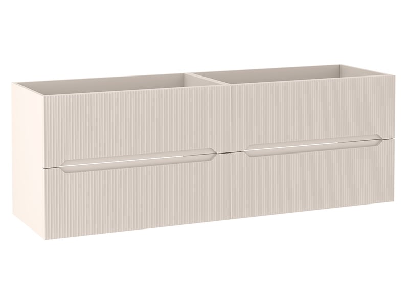  Meuble sous vasque suspendu 4t novo l.160 cm cachemire mat  - Conforama A