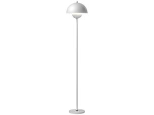 Lampadaire moderne pour salon avec abat-jour en forme de bol, interrupteur au pied, douille e27 (ampoule non fournie), ø 30 x 155 cm, argent