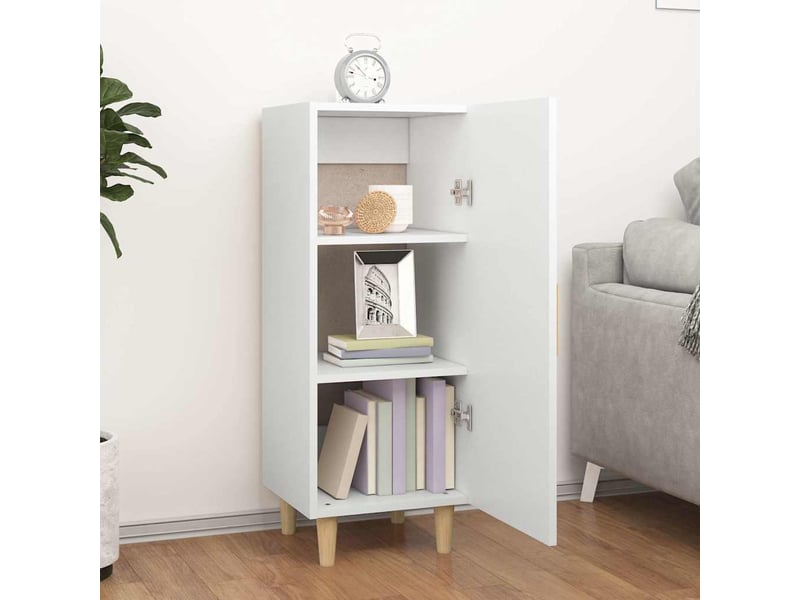  Buffet - bahut - meuble de rangement blanc 34,5x34x90 cm bois d'ingénierie  - Conforama C