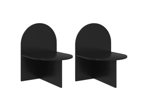 Table de chevet - cabinet de chevet - table de nuit 2 pc chêne noir 48 x 49 x 65 cm
