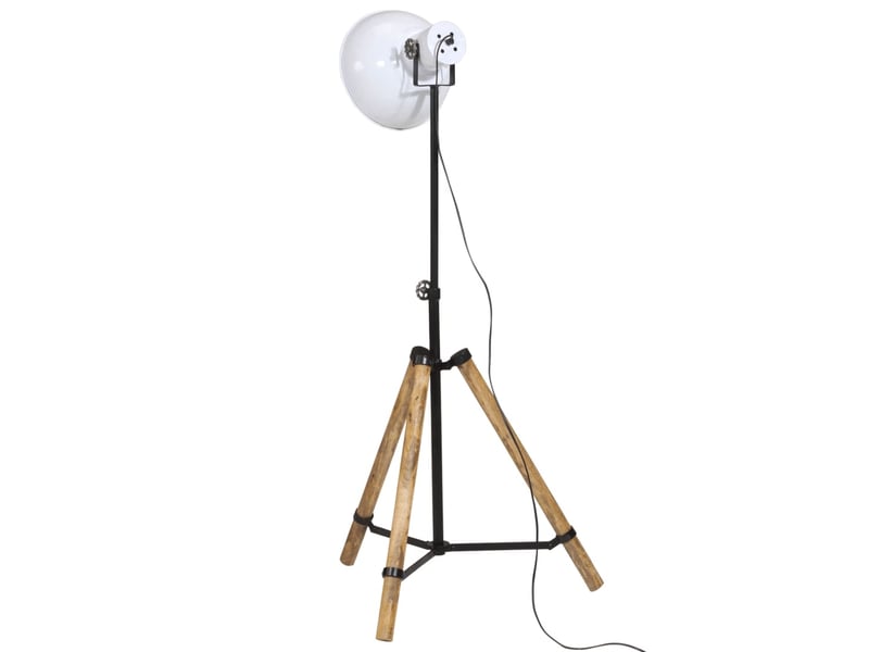  Lampadaire salon, lampe sur pied 25 w blanc 75x75x90-150 cm e27  - Conforama E