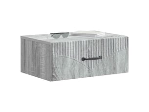 Table de chevet - cabinet de chevet - table de nuit mural sonoma gris 49 x 34,5 x 20 cm
