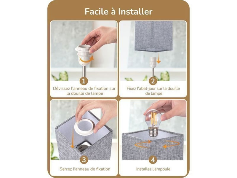  Lampe de chevet tactile dimmable set de 2 avec usb-c usb-a e27 2700k gris 28 cm 370618_AAAYP05880_6_DROPFR - Conforama E