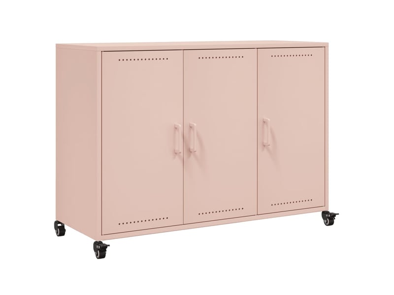 Buffet - bahut - meuble de rangement rose 100,5x39x72 cm acier - Conforama A