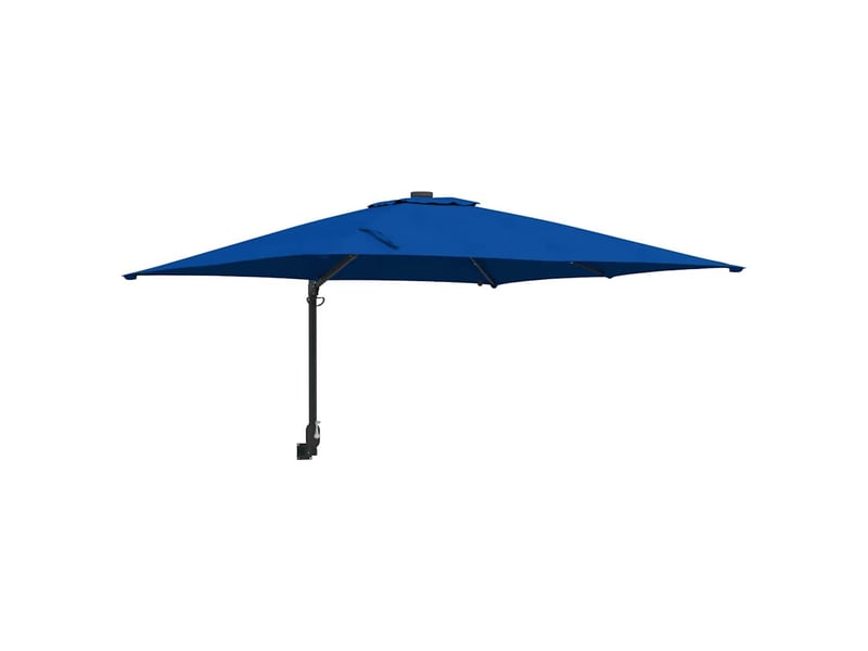  Parasol de jardin inclinable moderne 248,5 x 247,5 x 160 cm avec éclairage led éco-responsable en polyester azur 02_0058657  - Conforama A