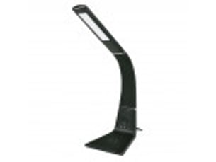 Fabrilamp kodonita lampe de bureau led noirchrome 5 w 400 lm, charge qi, tactile et dimmable
