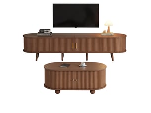 Meuble tv coloris bois foncé 170 cm EVRYAE   