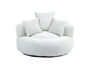 Fauteuil fixe  <strong></strong> Tissu beige