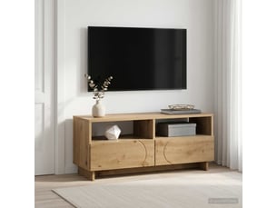 Meuble tv coloris bois clair  <strong></strong>  <strong></strong>