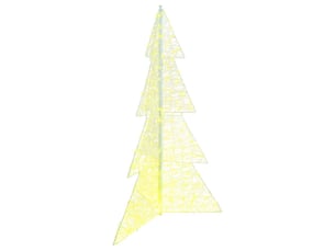 Sapin de noël - arbre de noël 240 led blanc chaud 180 cm acrylique