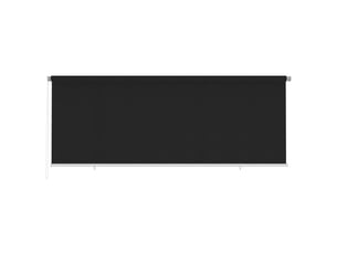 Vidaxl store roulant d'extérieur 400x140 cm noir pehd