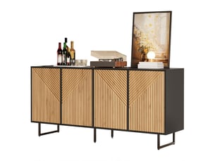 Buffet 4 porte(s)   PANGIVO  - 160 cm coloris naturel 