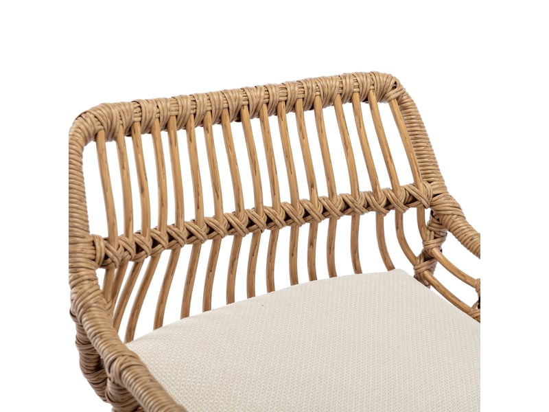  Lot de 2 tabourets de bar pivotant à 360°en lin avec repose-pieds intégrée,réglable en hauteur,beige tabouret beige - Conforama E