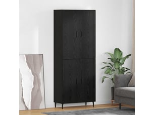 Buffet - haut armoire 2 pc chêne noir 69,5 x 34 x 180 cm