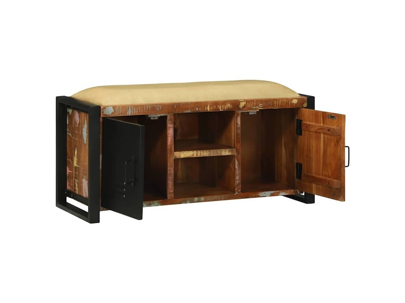  Banc d'entrée multicolore 100x35x50 cm  - Conforama D