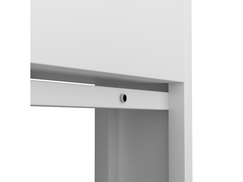  Meuble à chaussures étroit 80x15x109 cm, rangement mural blanc avec 3 tiroirs, optimisation espace entrée et couloir  - Conforama W