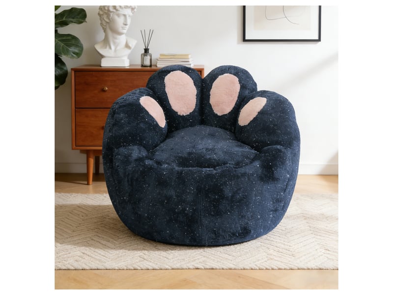  Fauteuil lounge sculptural aux courbes arrondies, design moderne et original  - Conforama B