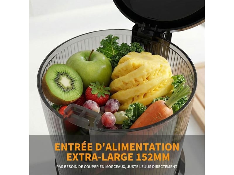  Extracteur de jus lent 1,8l 400w ouverture 152 mm filtre double bleu 401650_AACRX03308_6_DROPFR - Conforama B