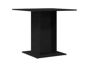 Vidaxl table de salle à manger en chêne noir 80x80x75 cm bois d'ingénierie