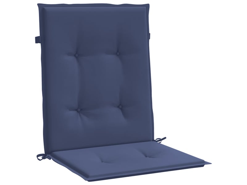 Lot de 4 coussins de dossier, coussins de dos, bleu marine 100 x 50 x 4 cm cf59455 - Conforama E