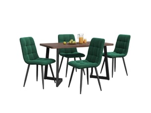 Ensemble table rectangulaire 0 banc(s) 4 chaise(s) 0 tabouret(s) inclu(s) <strong>MODENUIT </strong> <strong></strong> 