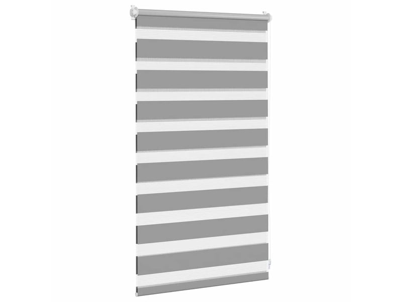  Store vénitien zébré, store de fenêtre 50,9 x 100 cm, largeur du tissu 46,7 cm, gris cf48229  - Conforama C